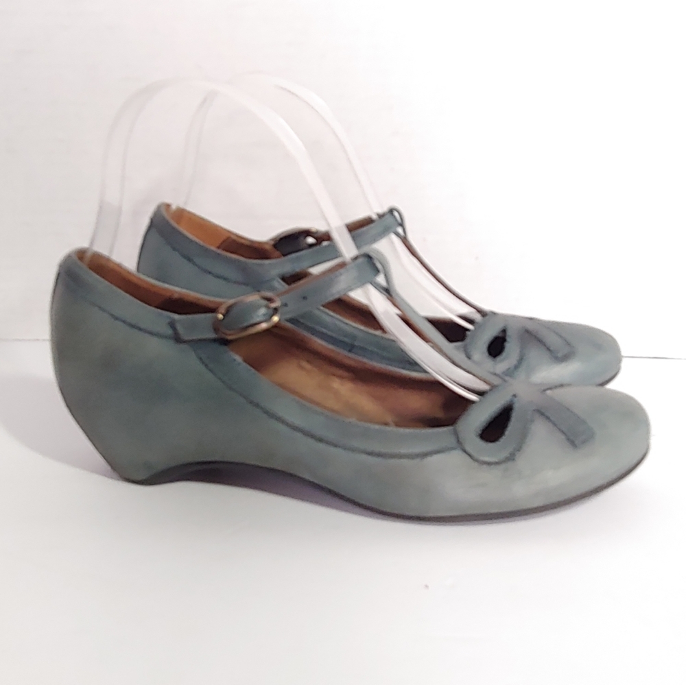 Miz Mooz T-strap wedges